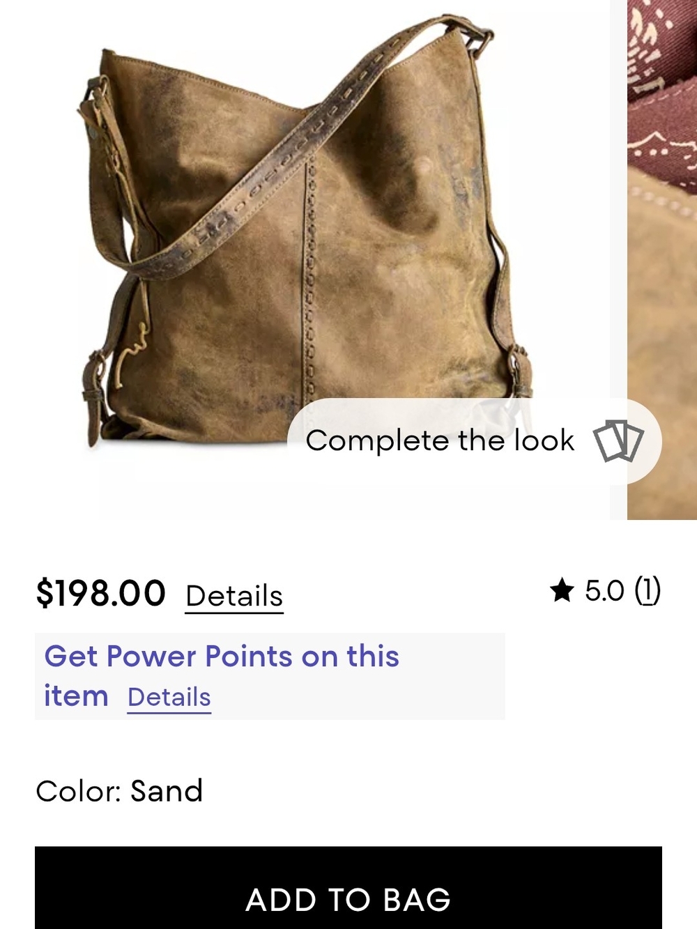 Free People Dallas Large Distressed Leather Tote